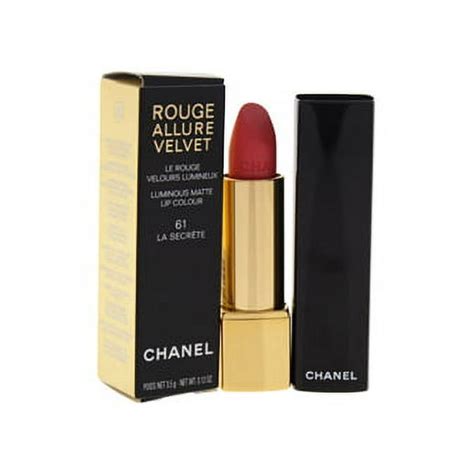 chanel lipstick 61 la secrete|ROUGE ALLURE VELVET Luminous Matte Lip Colour .